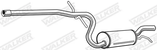 Stredni tlumic vyfuku WALKER 23046
