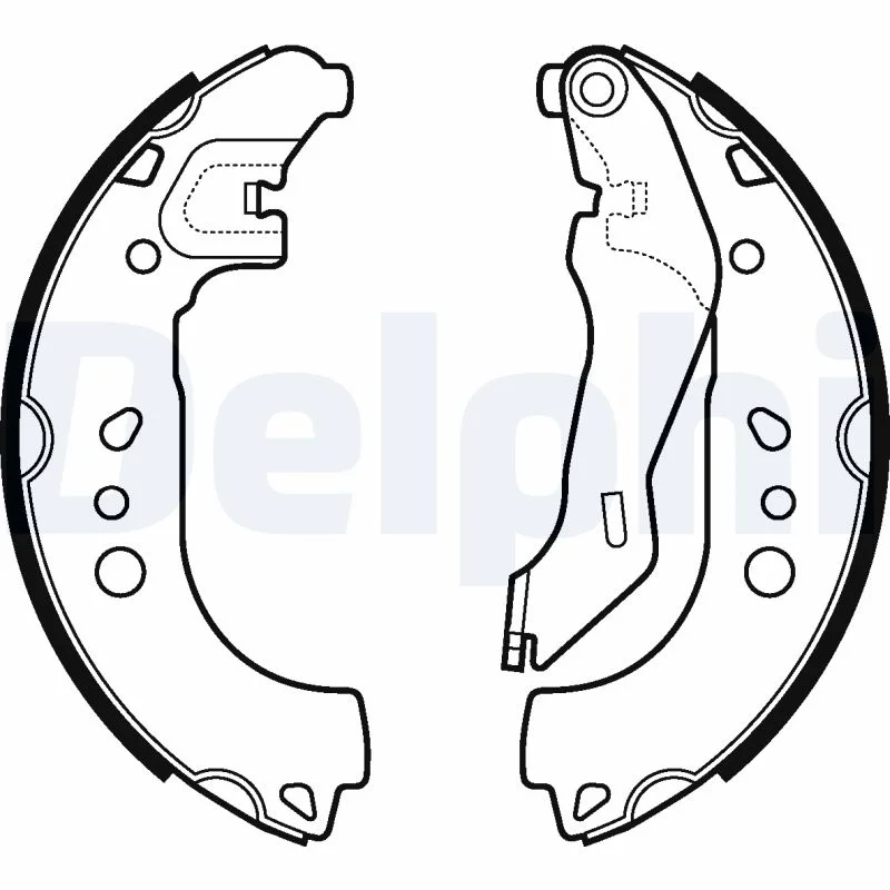 Sada brzdových čelistí DELPHI LS2107 – OE 6R0698525B