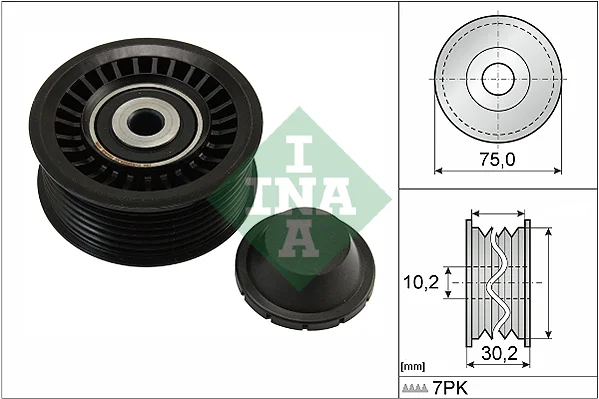 Vratna/vodici kladka, klinovy zebrovy remen Schaeffler INA 532066810