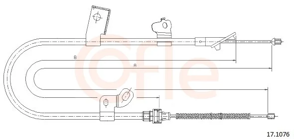 Tazne lanko, parkovaci brzda COFLE 17.1076 – OE 464300D010