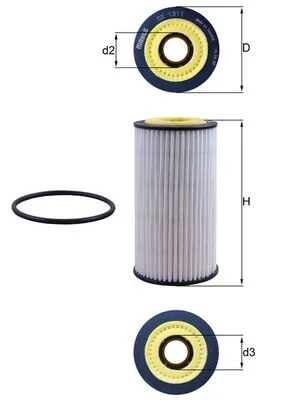 Olejový filtr KNECHT OX1311D – OE 059198405D