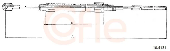 Tazne lanko, parkovaci brzda COFLE 10.4131 – OE 34411160134