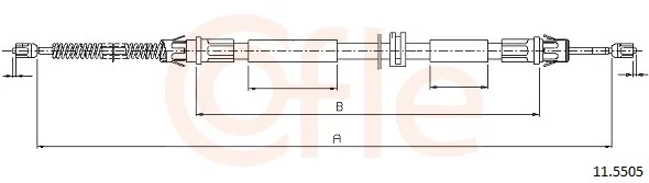 Tazne lanko, parkovaci brzda COFLE 11.5505 – OE 6854705