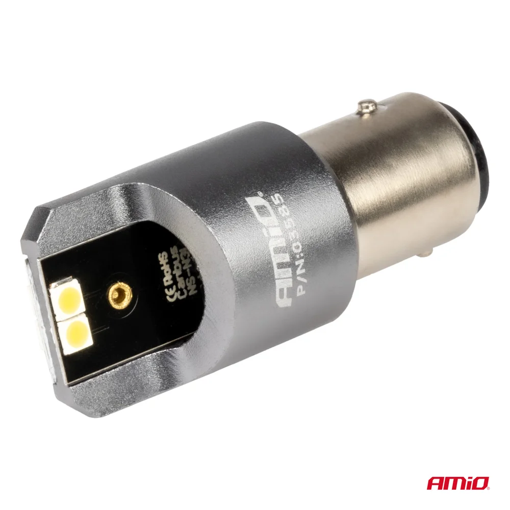 LED CANBUS PRO series BAY15D P21/5W 4x3030 SMD White 12/24V AMIO-03585 - Obrázek 3