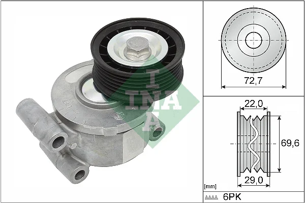 Napinaci rameno, zebrovany klinovy remen Schaeffler INA 534024910