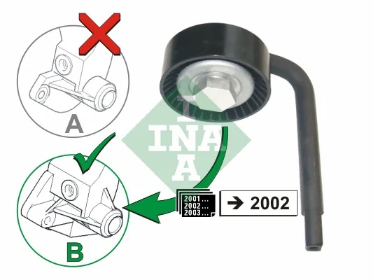 Napinaci kladka, zebrovany klinovy remen Schaeffler INA 531079010