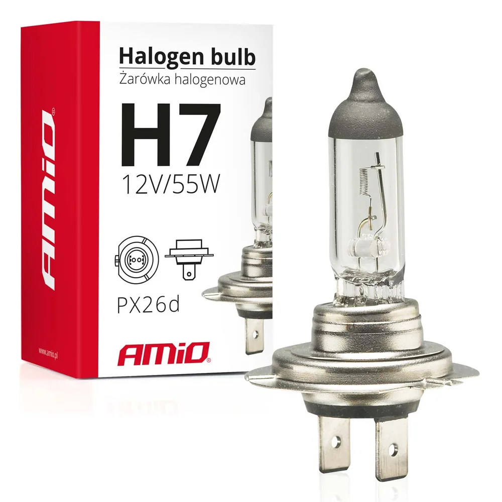 ZAROWKA 12V H7 55W FILTR UV AMIO 01156