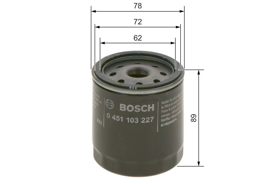 BO 0451103227 Filtr olejový BOSCH