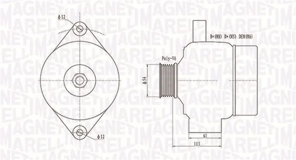 generátor MAGNETI MARELLI 063731952010