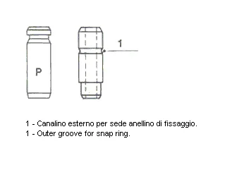Vedení ventilu METELLI 01-2058 Vedení ventilu METELLI 01-2058