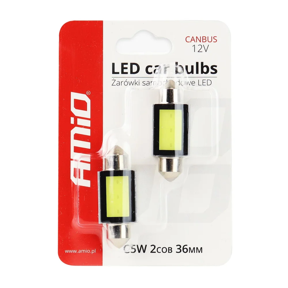 ZAROWKI LED CANBUS COB3 FESTOON C5W C10W AMIO 01639 - Obrázek 3