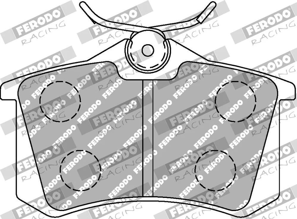 Sada brzdových destiček, kotoučová brzda FERODO RACING FCP541H