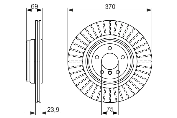 Brzdový kotouč BOSCH 0986479730 – OE 34216775291
