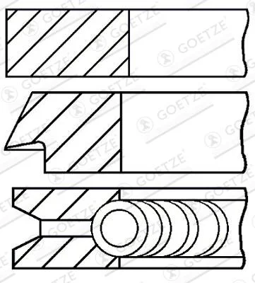 Sada pistnich krouzku GOETZE ENGINE 08-960200-00 – OE 1214075111