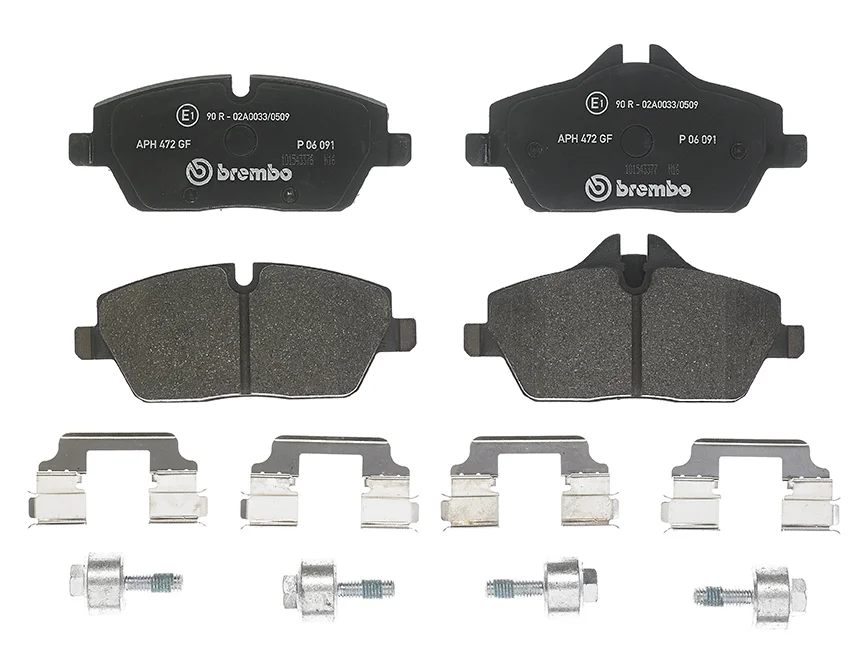 Sada brzdových destiček, kotoučová brzda BREMBO P06091
