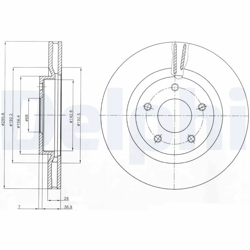 Brzdový kotouč DELPHI BG4109C