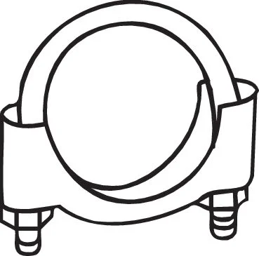 Výfuková spona M8, průměr 52 mm ORION EXHAUST PARTS 610-252w