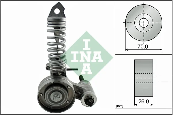 Napinaci rameno, zebrovany klinovy remen Schaeffler INA 533008530
