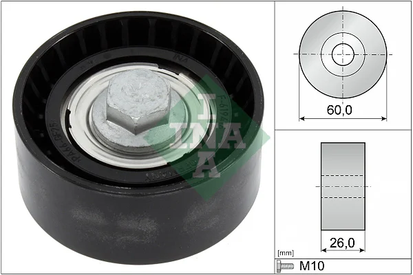 Vratná/vodicí kladka, klínový žebrový řemen Schaeffler INA 532086810