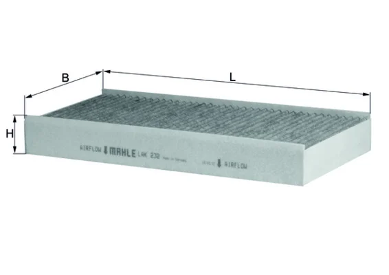 Filtr, vzduch v interiéru MAHLE LAK232