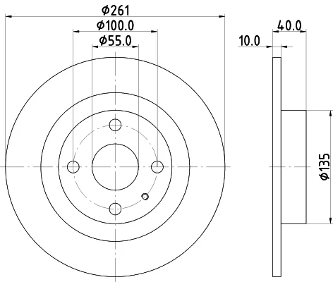 Brzdové kotouče Starline PB1354 Brzdové kotouče Starline PB1354
