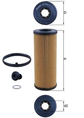 Olejový filtr KNECHT OX1351D – OE 263202R000
