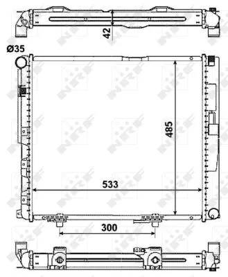 Chladič, chlazení motoru NRF 516572