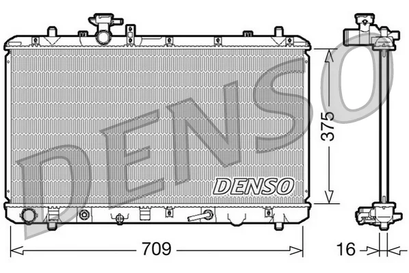 Chladič, chlazení motoru DENSO DRM47024