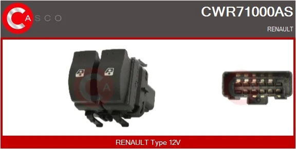 Spínač, zvedací zařízení oken CASCO CWR71000AS Spínač, zvedací zařízení oken CASCO CWR71000AS