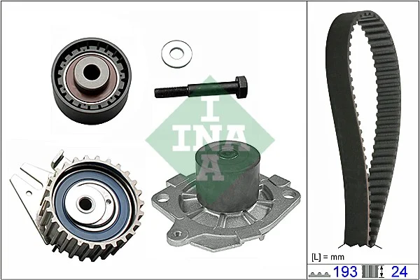 Vodni pumpa + sada ozubeneho remene Schaeffler INA 530062330