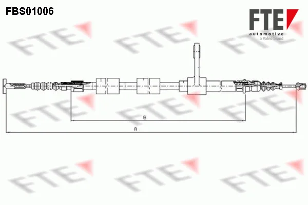 Brzdové lanko FTE 9250002