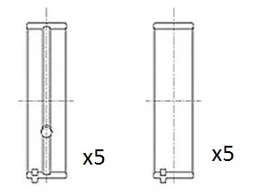 Hlavní ložiska klikového hřídele FAI AutoParts BM1130-STD