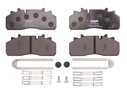 Sada brzdových destiček, kotoučová brzda SBP 07-P29159 – OE 1628064