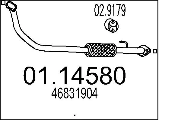 Výfuková trubka MTS 01.14580 – OE 46831904