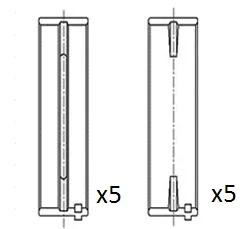 Hlavní ložiska klikového hřídele FAI AutoParts BM1066-025 Hlavní ložiska klikového hřídele FAI AutoParts BM1066-025
