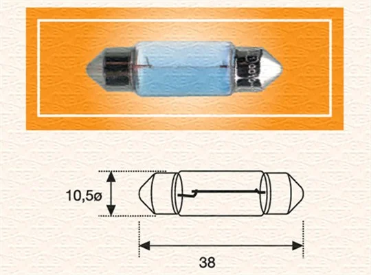 Zarovka, osvetleni poznavaci znacky MAGNETI MARELLI 009423100000 Zarovka, osvetleni poznavaci znacky MAGNETI MARELLI 009423100000