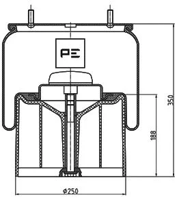 Mech, pneumaticke odpruzeni PE Automotive 084.059-74A Mech, pneumaticke odpruzeni PE Automotive 084.059-74A